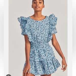 LOVESHACKFANCY x Liberty Natasha Mini Dress Blue Elysian Day XL